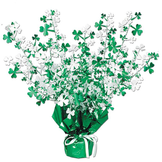 Gleam 'N Burst Shamrocks Centerpiece 15in