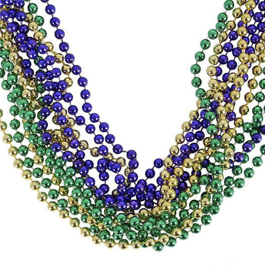 33" 7mm Mardi Gras Beads
