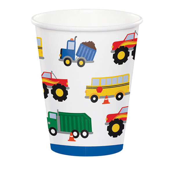 Traffic Jam 9oz Paper Cups 8ct