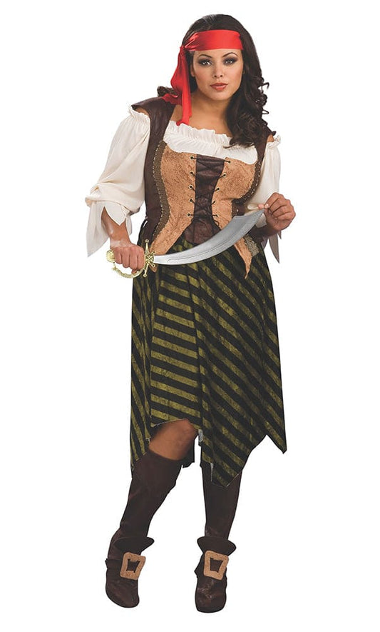 Pirate Wench Full Figure Costume