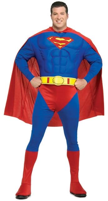 Superman Deluxe Big and Tall Adult Costume