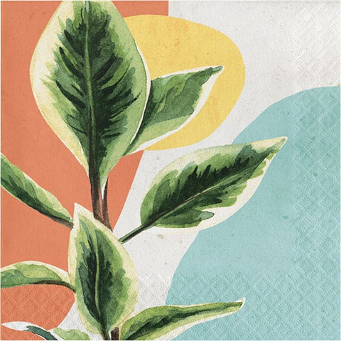 Subdued Tropic Luncheon Napkins 16  Ct