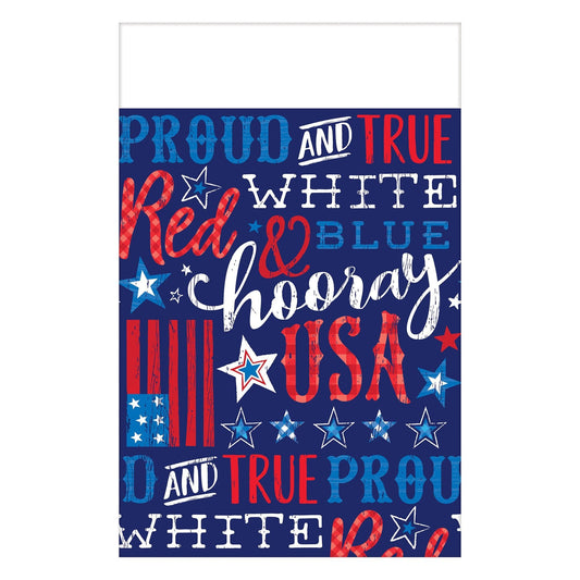Proud & True 54 x 102in Plastic Tablecover 1ct
