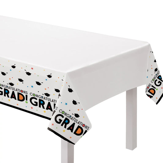 Congratulations  Grad 54 x 102in Plastic Table Cover
