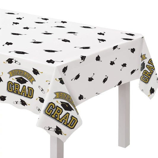 True To Your School 54in x 102in Table Cover Gold