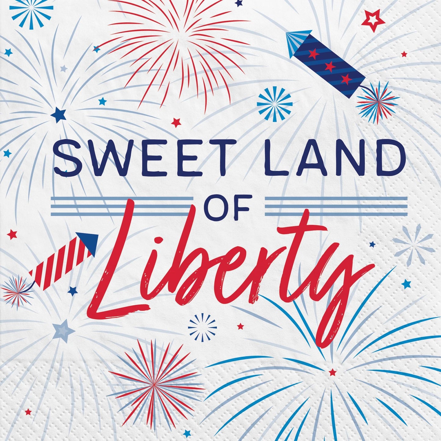 Patriotic Celebration Luncheon Napkins 40 Ct