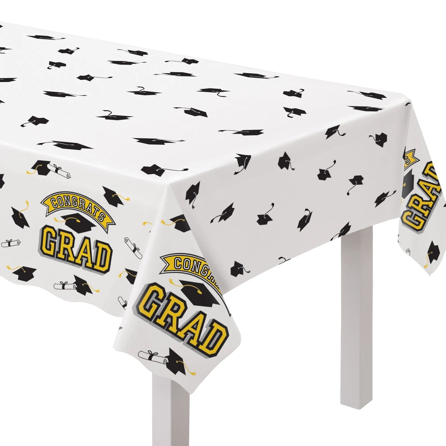 True To Your School 54in x 102in Table Cover - Yellow