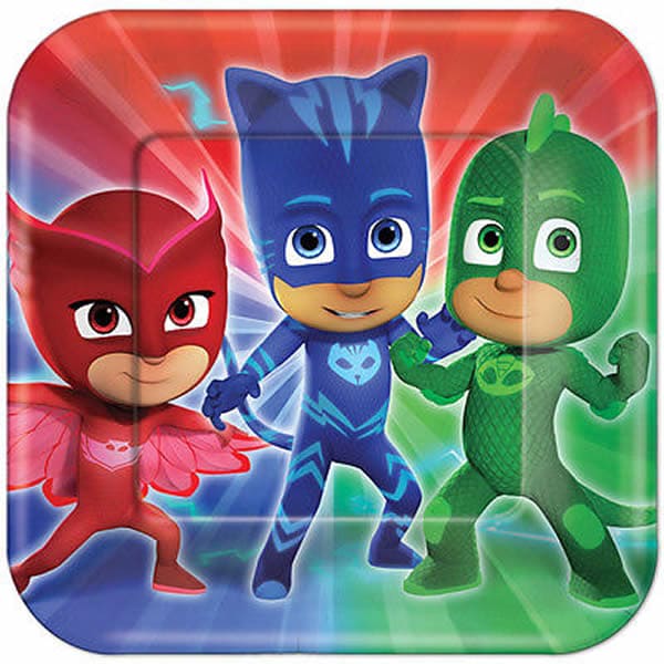 PJ Masks 9in Square Dinner Plates