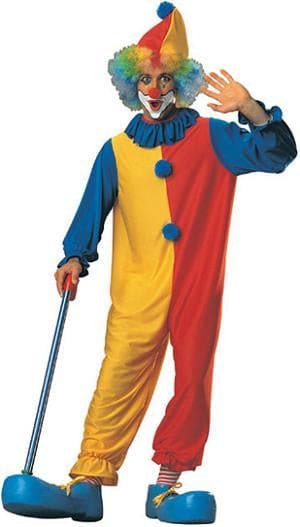 Men's Jumpsuit Clown Adult Costume