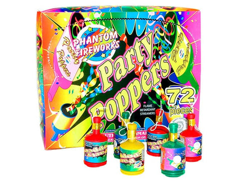 Party Poppers 72 count