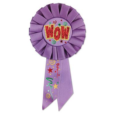 WOW Purple Rosette Ribbon