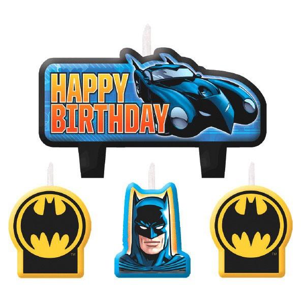 Batman Birthday Cake Candle Set