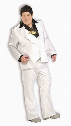 Disco Fever 70's White Suit Adult Saturday Night Costume