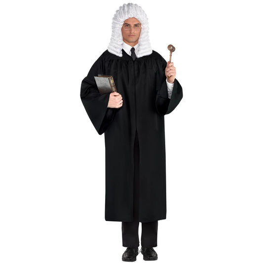 Judge Robe Black Adult Costume