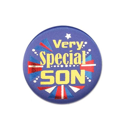 Very Special Son Satin Button