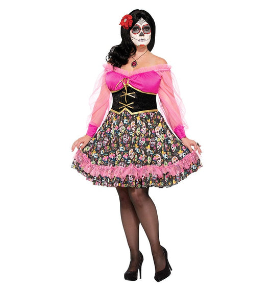Day of the Dead Lady Plus Size Costume