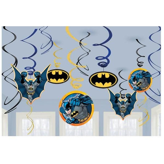 Batman Foil Swirl Decorations