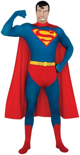 2ND Skin Superman Invisible Adult Costume
