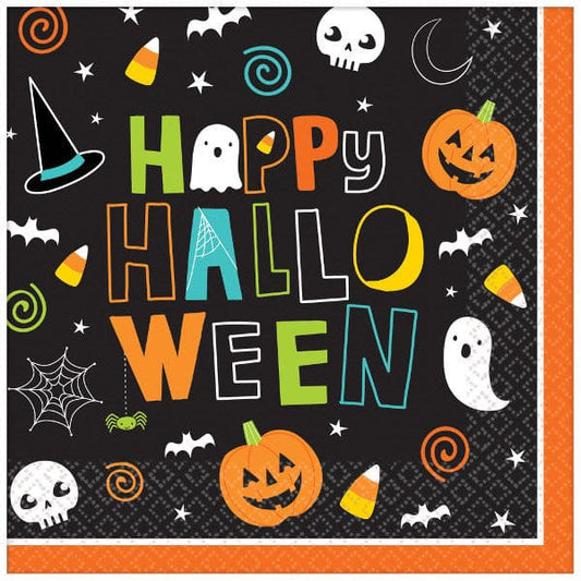 Hallo-ween Friends Luncheon Napkins Big Party Pack 125ct