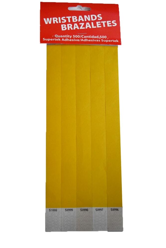 Yellow Wristbands - 500ct