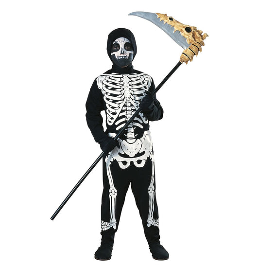 Hooded Halloween Skeleton Kids Costume