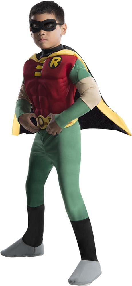 Deluxe Muscle Chest Kids Robin Costume - Teen Titans