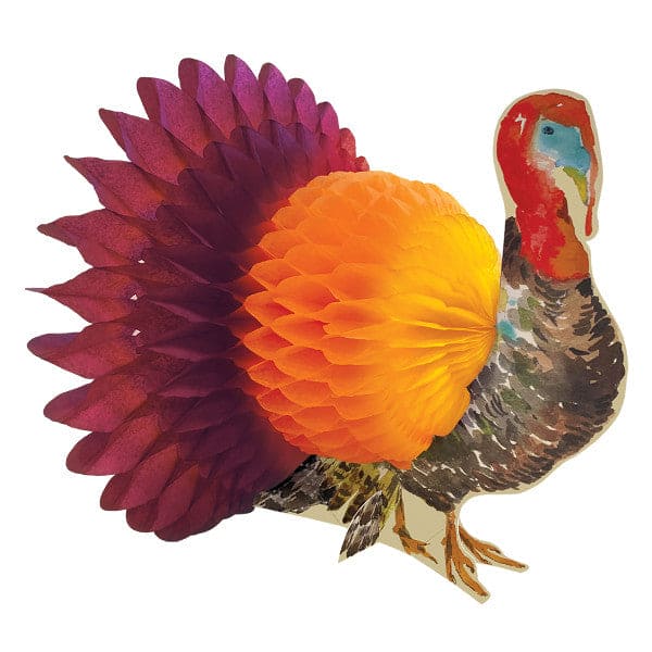 Honeycomb Turkey 6in  Centerpiece 2ct