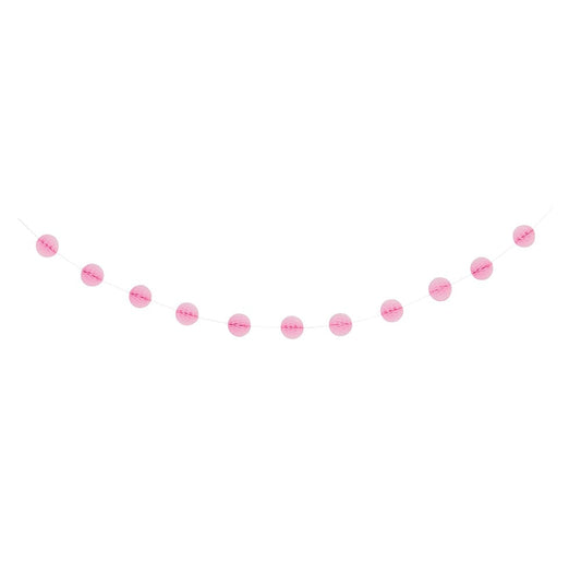 Honeycomb Garland Pink