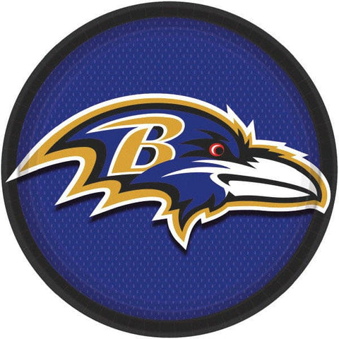 Baltimore Ravens 9in Round Dinner Plates