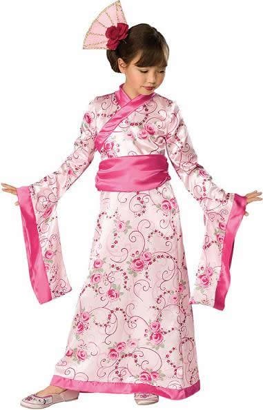 Let's Pretend Asian Princess Pink Komono Child Costume