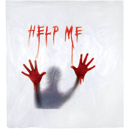 Help Me! Shower Curtain