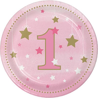 One Little Star Girl Twinkle 7in Lunch Plates