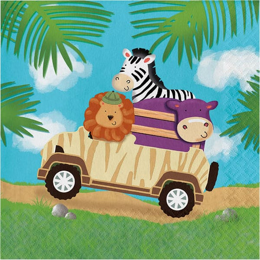 Safari  Adventure Luncheon Napkins