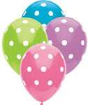 Dots All Over 12in Assorted Latex Balloons