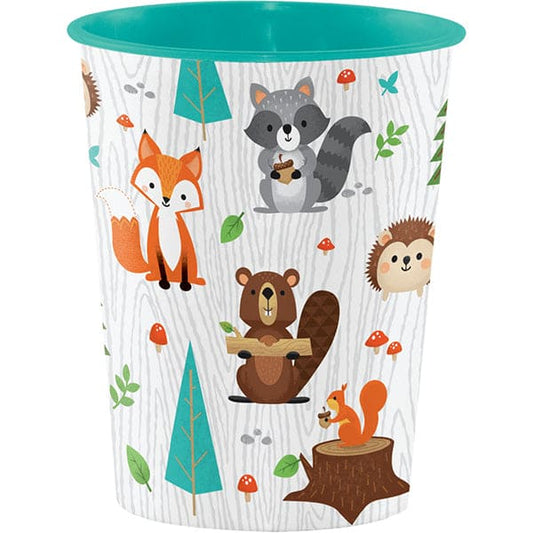 Wild One Woodland Friends 16oz Stadium Favor Cup