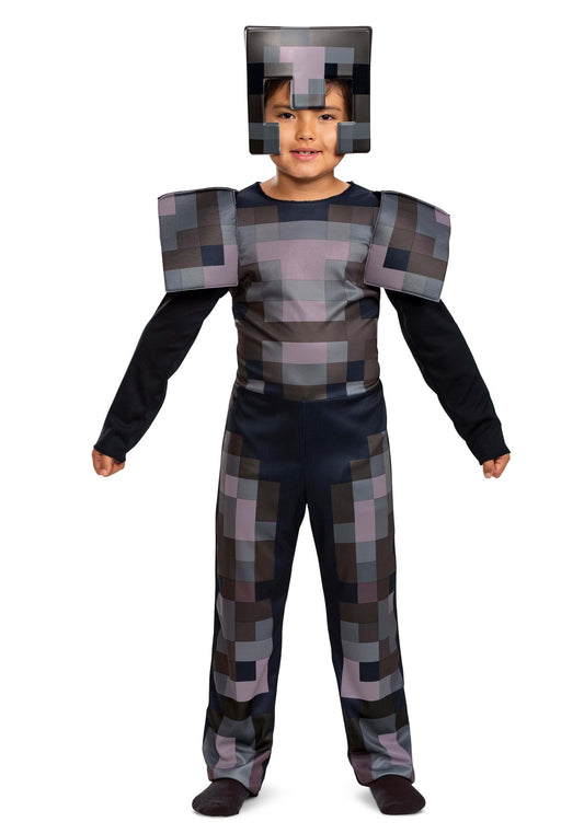 Netherite Armor Jumpsuit Classic Child Costume