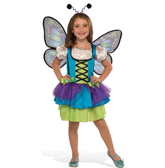 Glittery Blue Butterfly Child Costume
