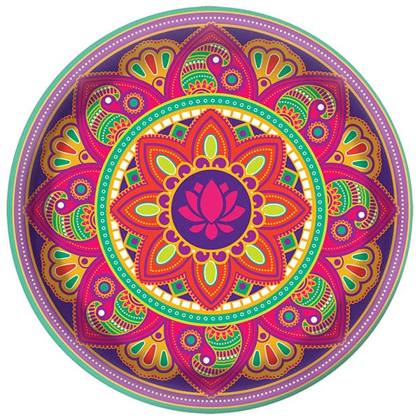 Rangoli Dream Round 13 1/2in Melamine Platter