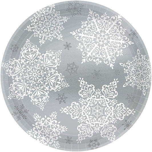 Shining Season 9in Round Dinner Paper Plates 60ct