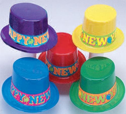 Top Hat Plastic with Neon Band