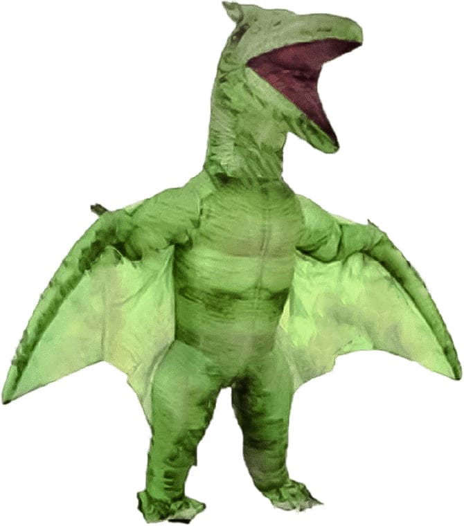 Photo Real Grey Raptor Inflatable Costume Adult