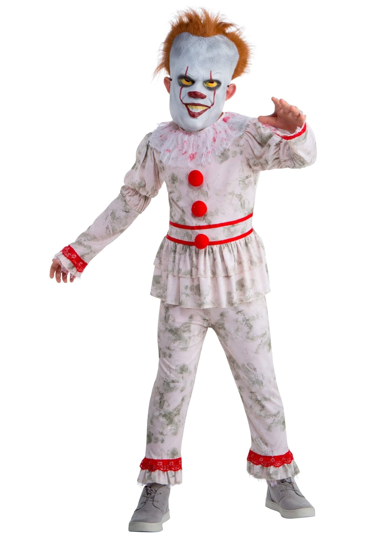 Scary Evil Clown Child Costume