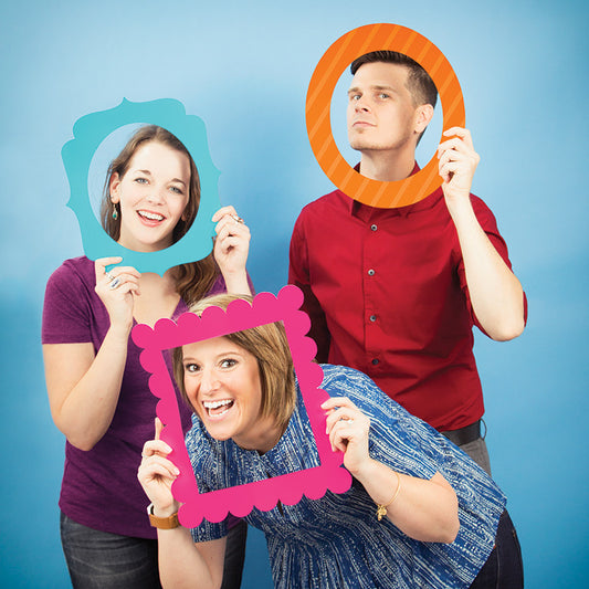 Frames Trend Colors Photo Booth Props
