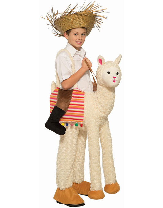 Ride on Llama Kids Costume