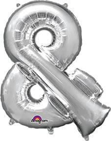 Letter & Silver 33in Metallic Balloon