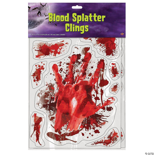 Halloween Blood Splatter Clings