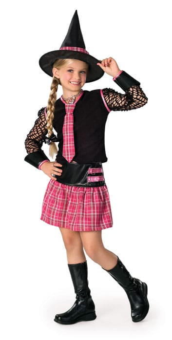 Sabrina Drama Queen Teenage Pink & Black Witch Teen Costume