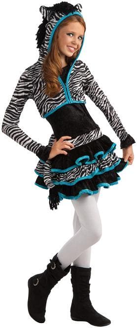 Zebra Dress Teen Costume
