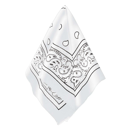 White 20in x 20in Bandana 1ct