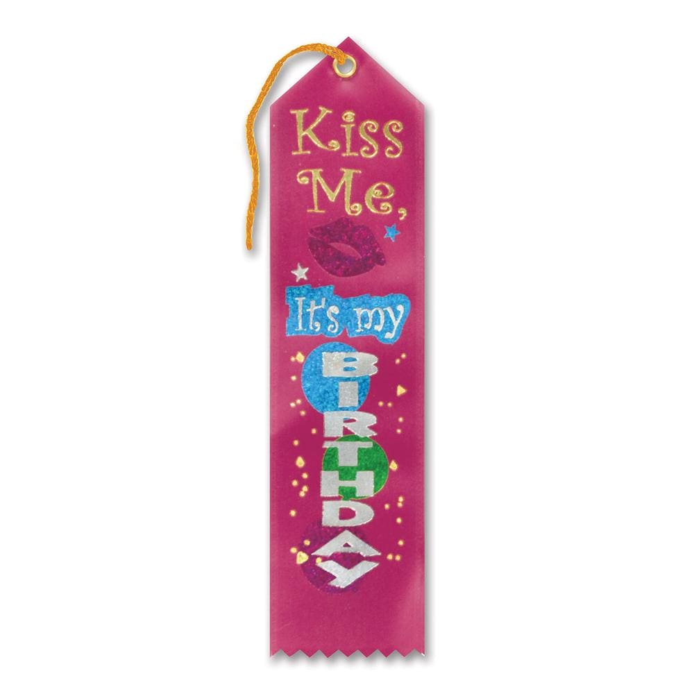 Award Ribbon - Kiss Me Its My Birthday